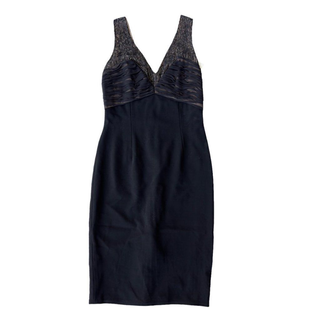 Carmen Marc Valvo Signature Vintage‎ Sleeveless Black Dress Women's 6